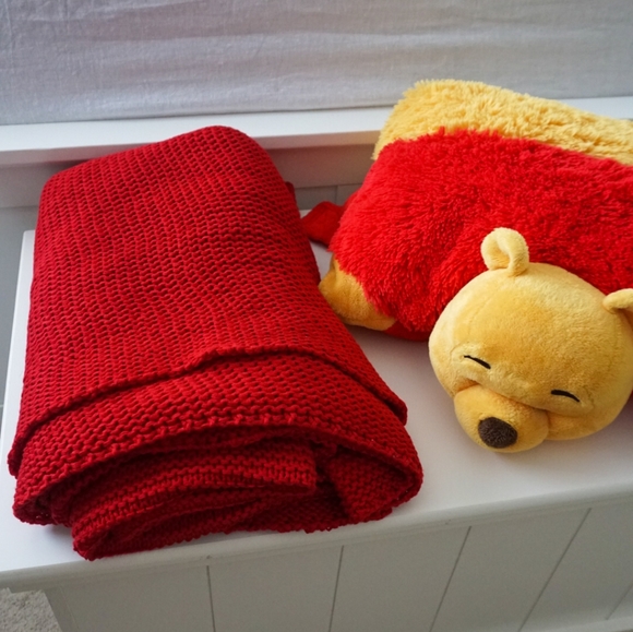 IKEA Bedding Ikea Ingabritta Knit Throw In Red Poshmark